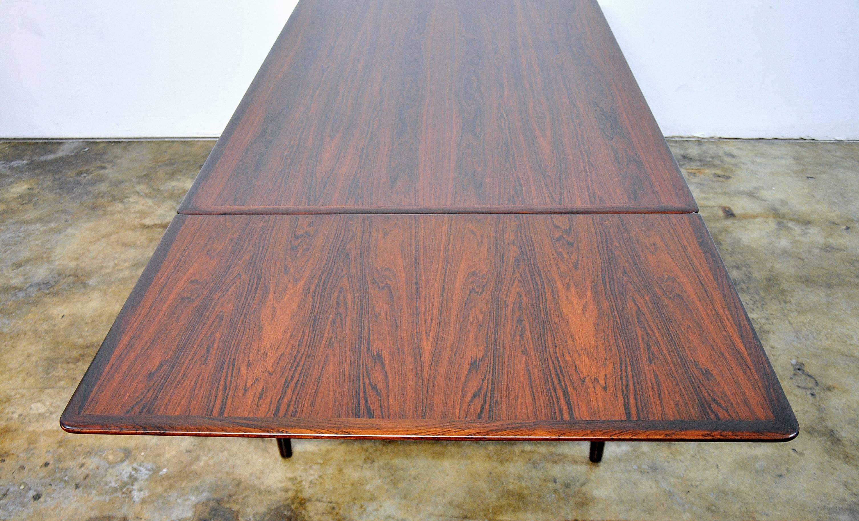 Danish Rosewood Extension Dining Table by Arne Hovmand-Olsen for Skovmand and Andersen