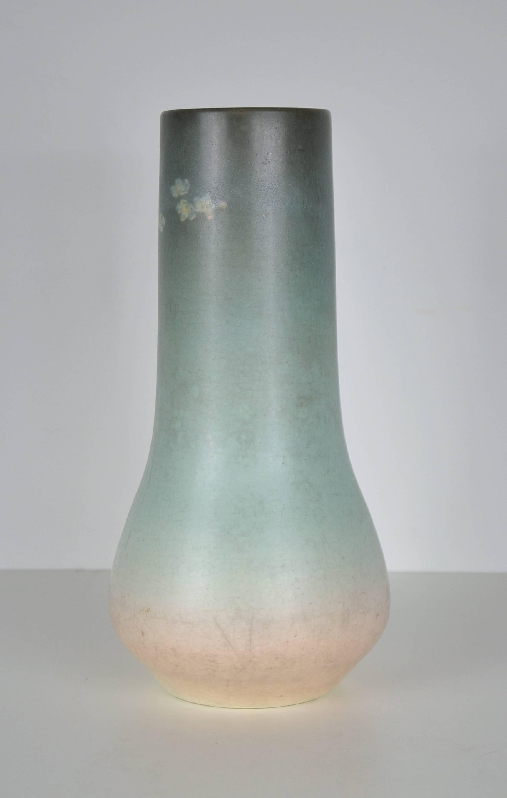 Arts and Crafts E. T. Hurley Rookwood Vellum Glaze Pottery Vase