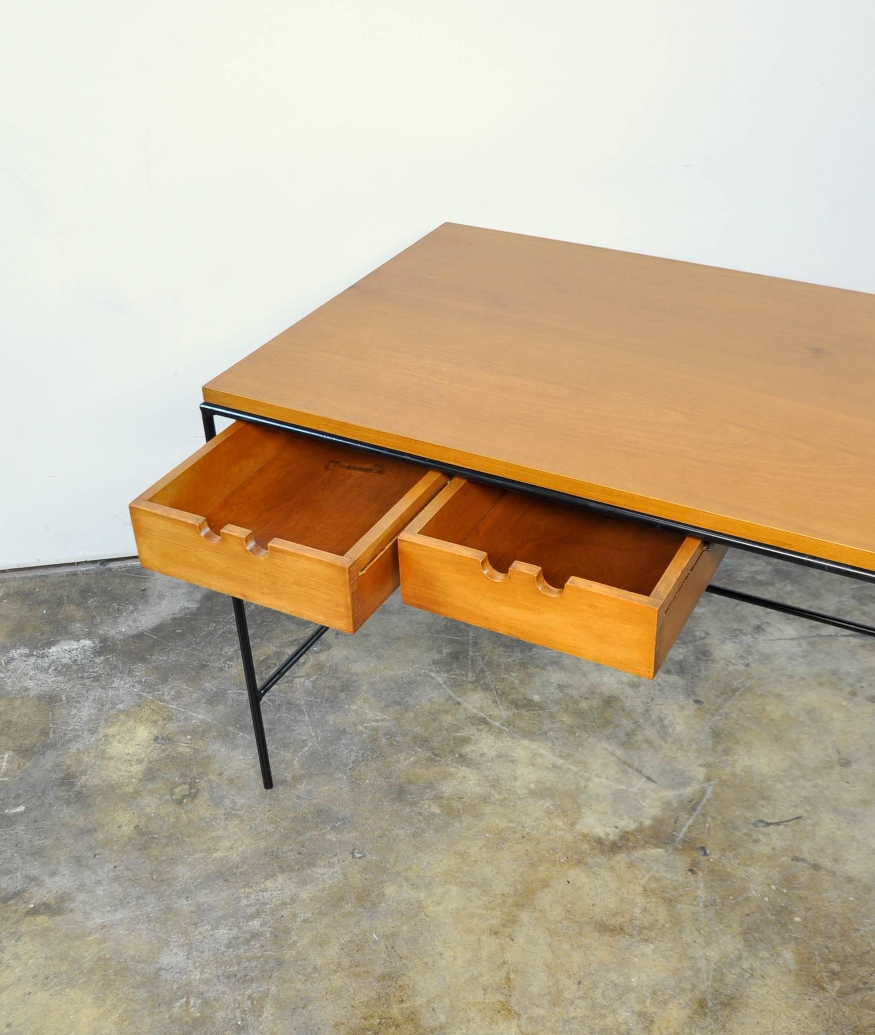 Paul McCobb Winchendon Iron and Maple Coffee Table 2