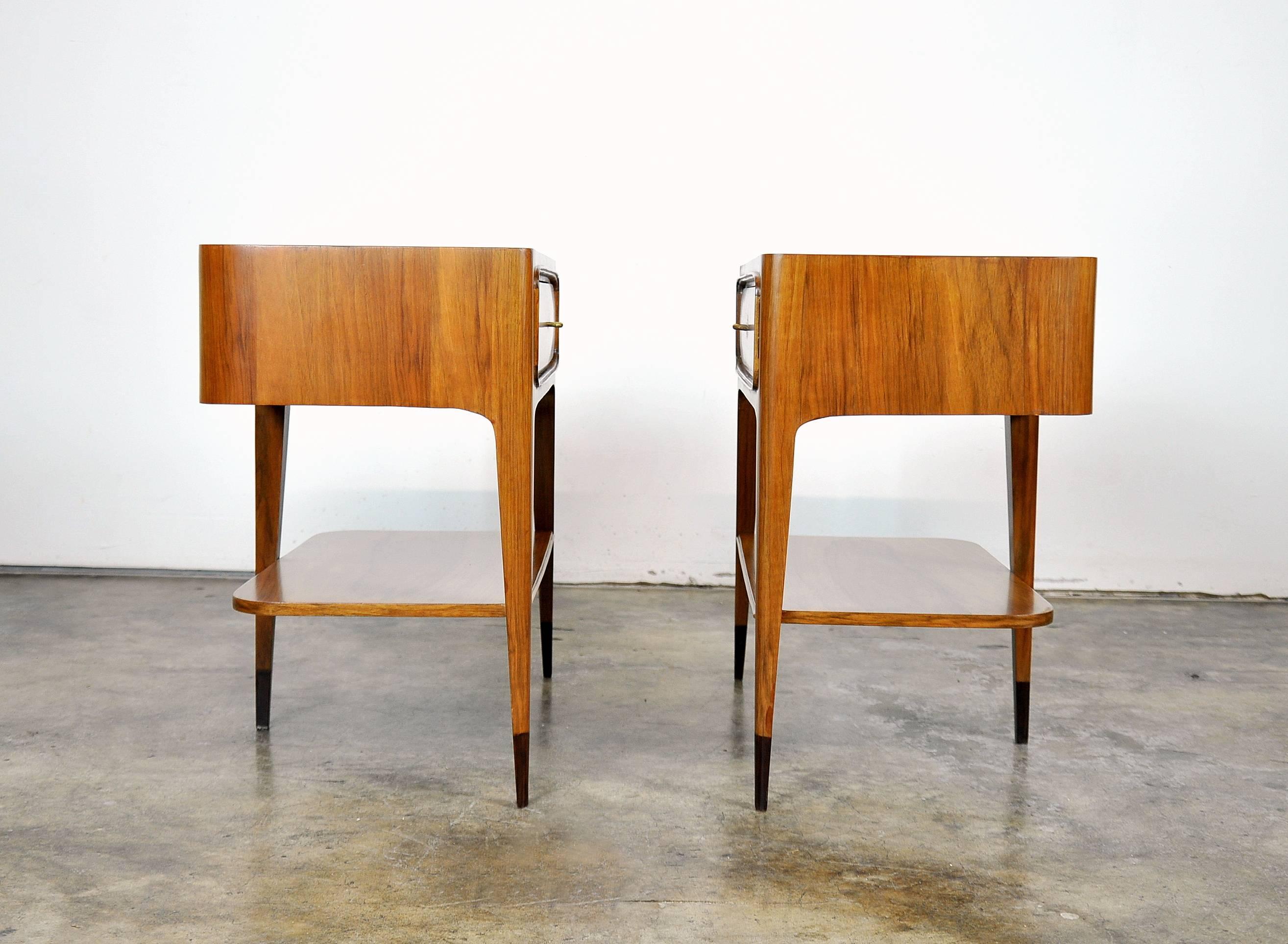 Pair of Night Stands Attributed to Paolo Buffa In Excellent Condition In Miami, FL