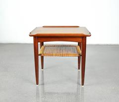 Poul Jensen for Selig Teak Two-Tier Side Table