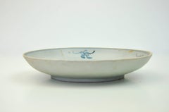 Chinese Ming Dynasty Blue and White Porcelain Plate, Early 17th Century