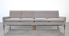 Paul McCobb pour Directional Canapé sectionnel en velours gris