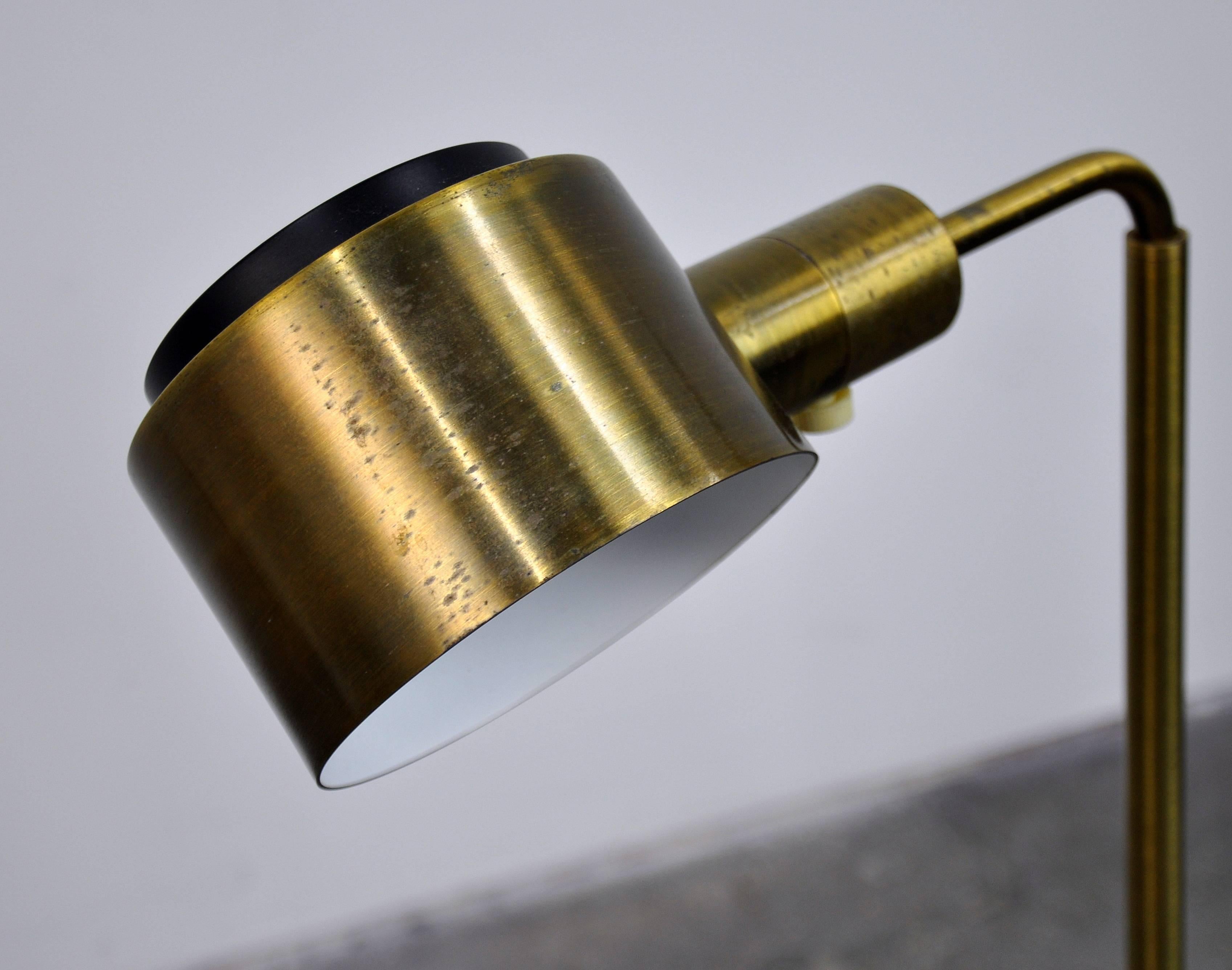 Pair of Casella Brass Adjustable Floor Lamps 2