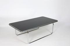 1930s Bauhaus Console Table Steel Tube and Lacquered Wood