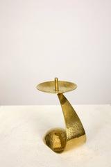 1930s Bauhaus Hammered Brass Desk Set by Benno Meyer