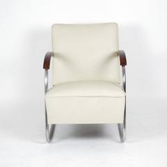 1930s Bauhaus Mauser Steel Tube Club Chair