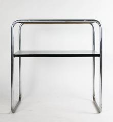1930s Bauhaus Marcel Breuer Bar Console Table Lacquered Black