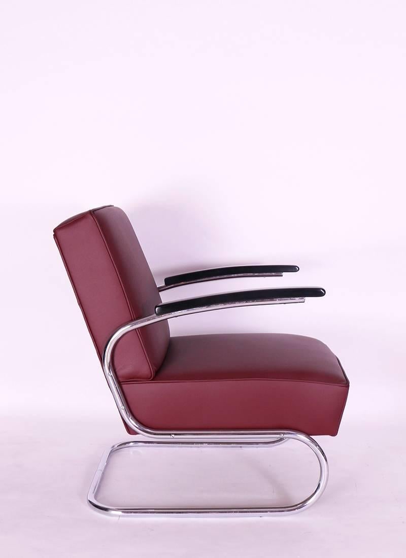 Pair of 1930s Bauhaus Mauser Werke Steel Tube Club Chairs In Excellent Condition For Sale In Berlin, DE