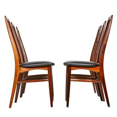 Danish Rosewood Eva Dining Chairs by Koefoeds Hornslet, Set of 6