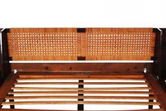 Hans J. Wegner Teak with Cane Queen Bed with Night Tables for GETAMA, 1960s