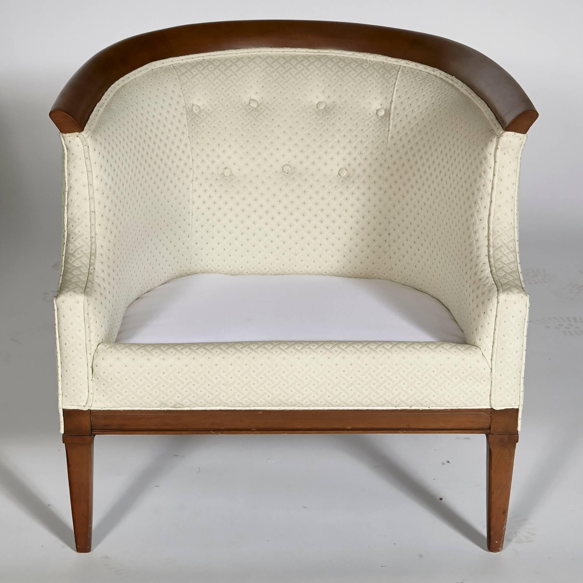 American Walnut Sculpted Lounge Chair by Erwin-Lambeth For Sale