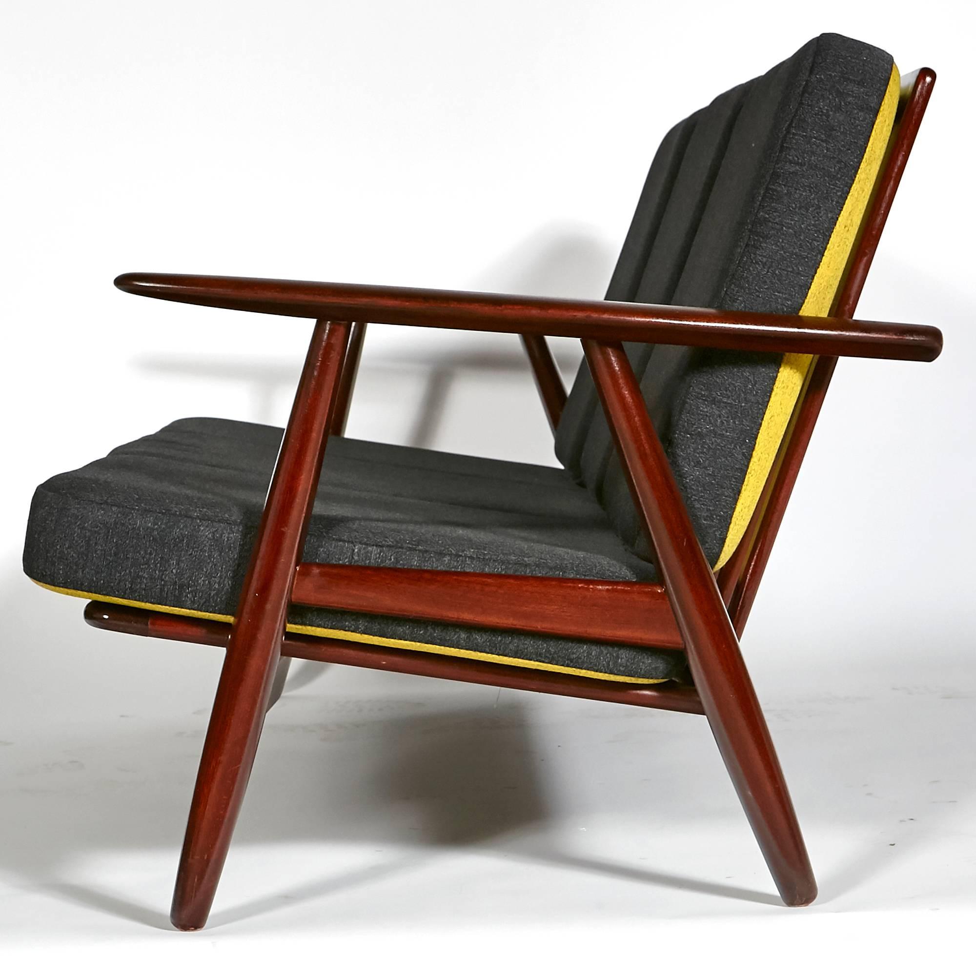 Scandinavian Modern Hans J. Wegner for GETAMA Cigar Sofa with Reversible Cushions For Sale