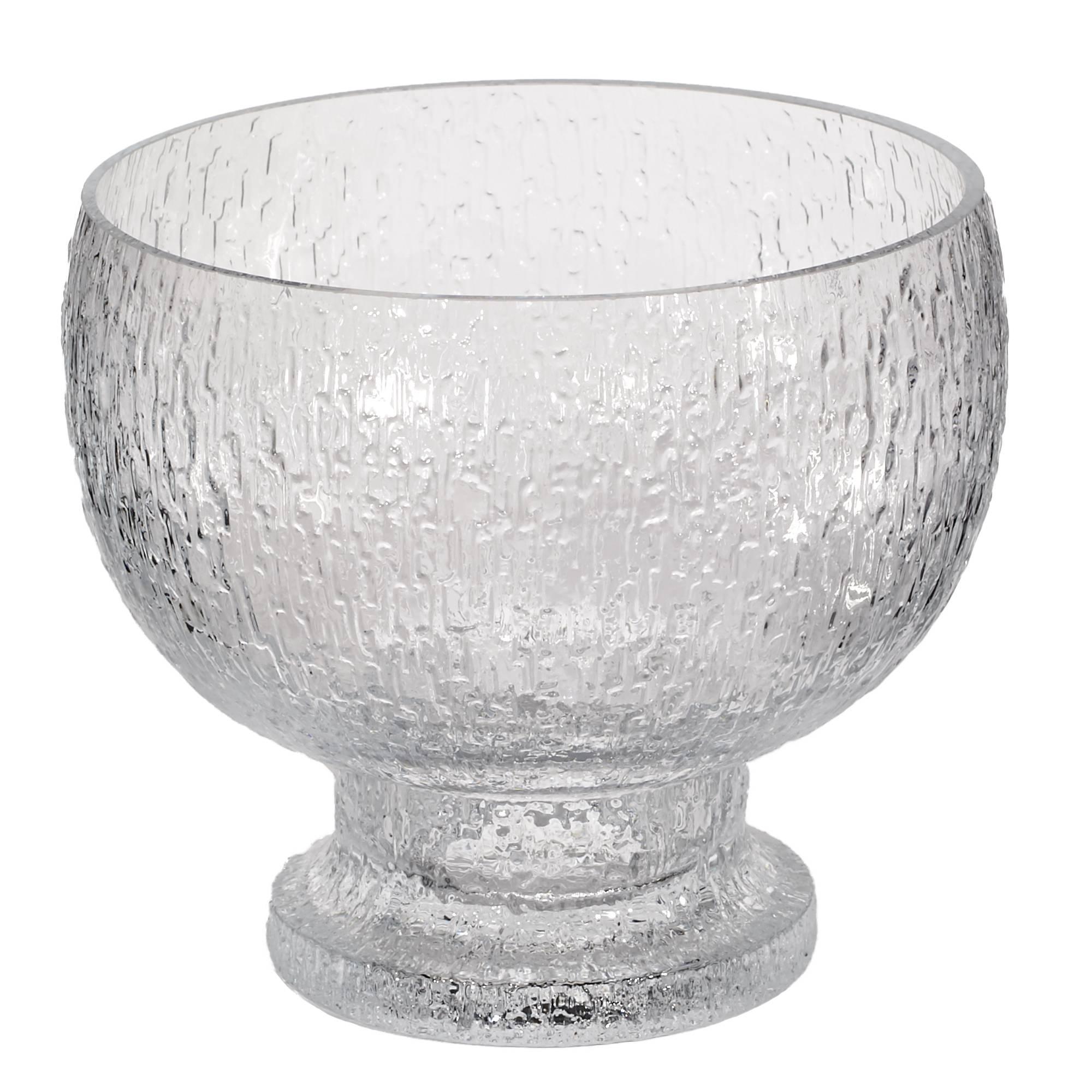 Iittala Glass of Finland Footed Serving Bowl, 1960s For Sale at 1stDibs