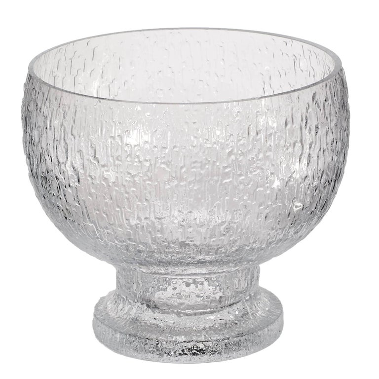 Iittala Glass of Finland Footed Serving Bowl, 1960s For Sale at 1stDibs