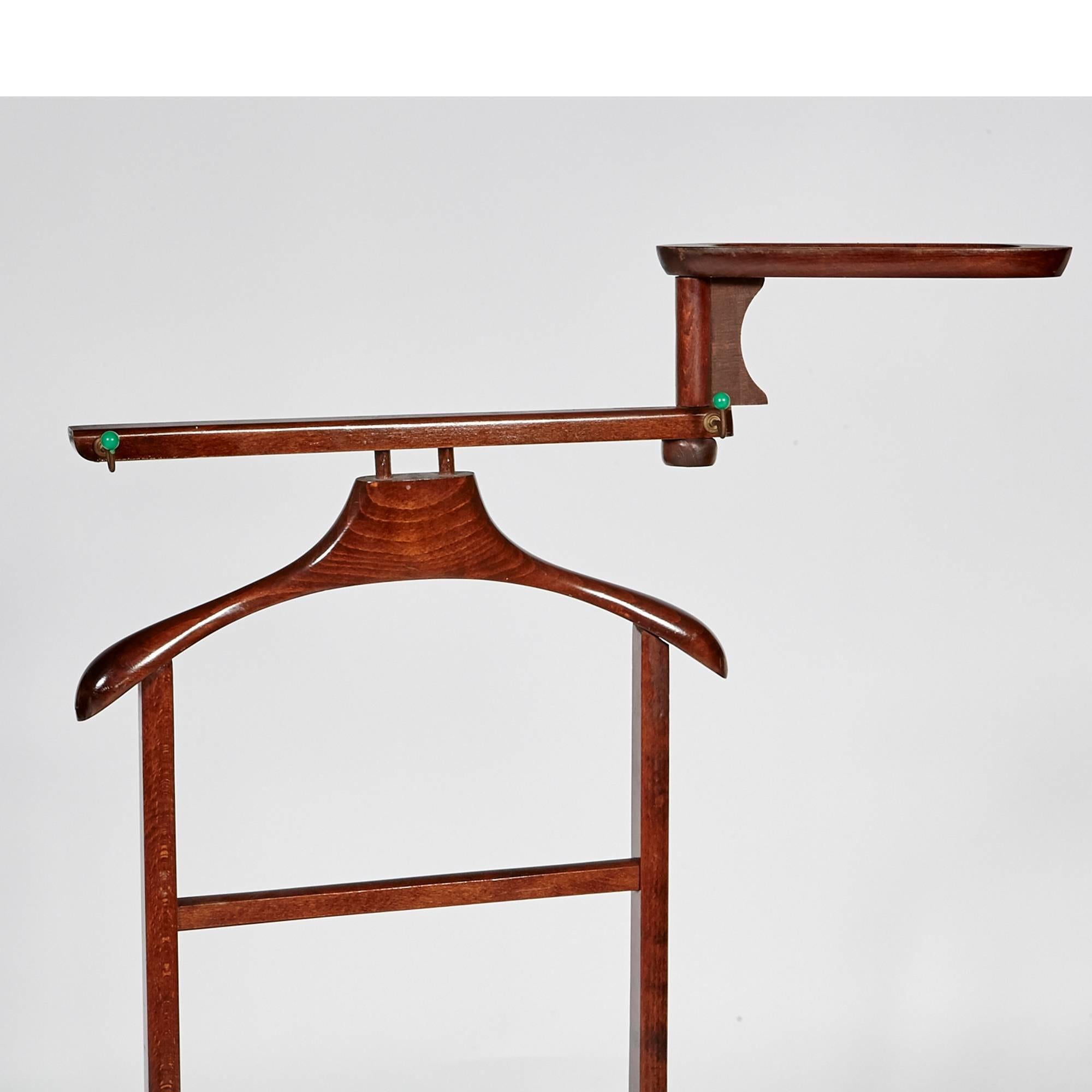 mahogany valet stand
