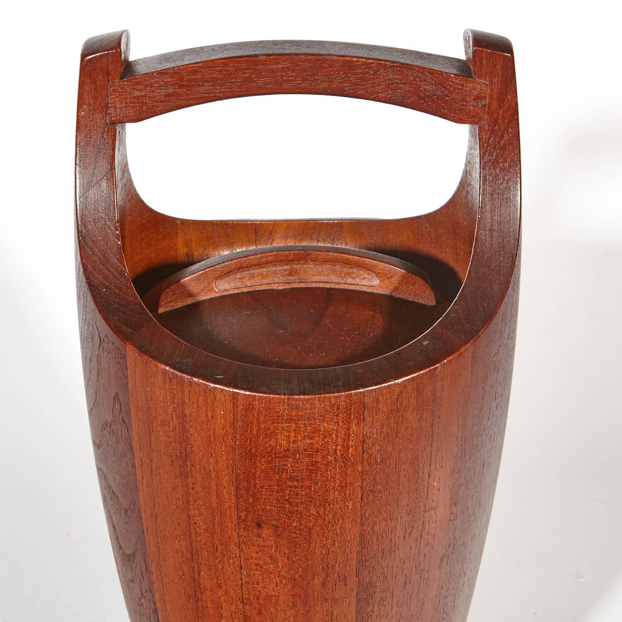 Jens Quistgaard Danish Staved Teak Ice Bucket, 1950s at 1stDibs dansk