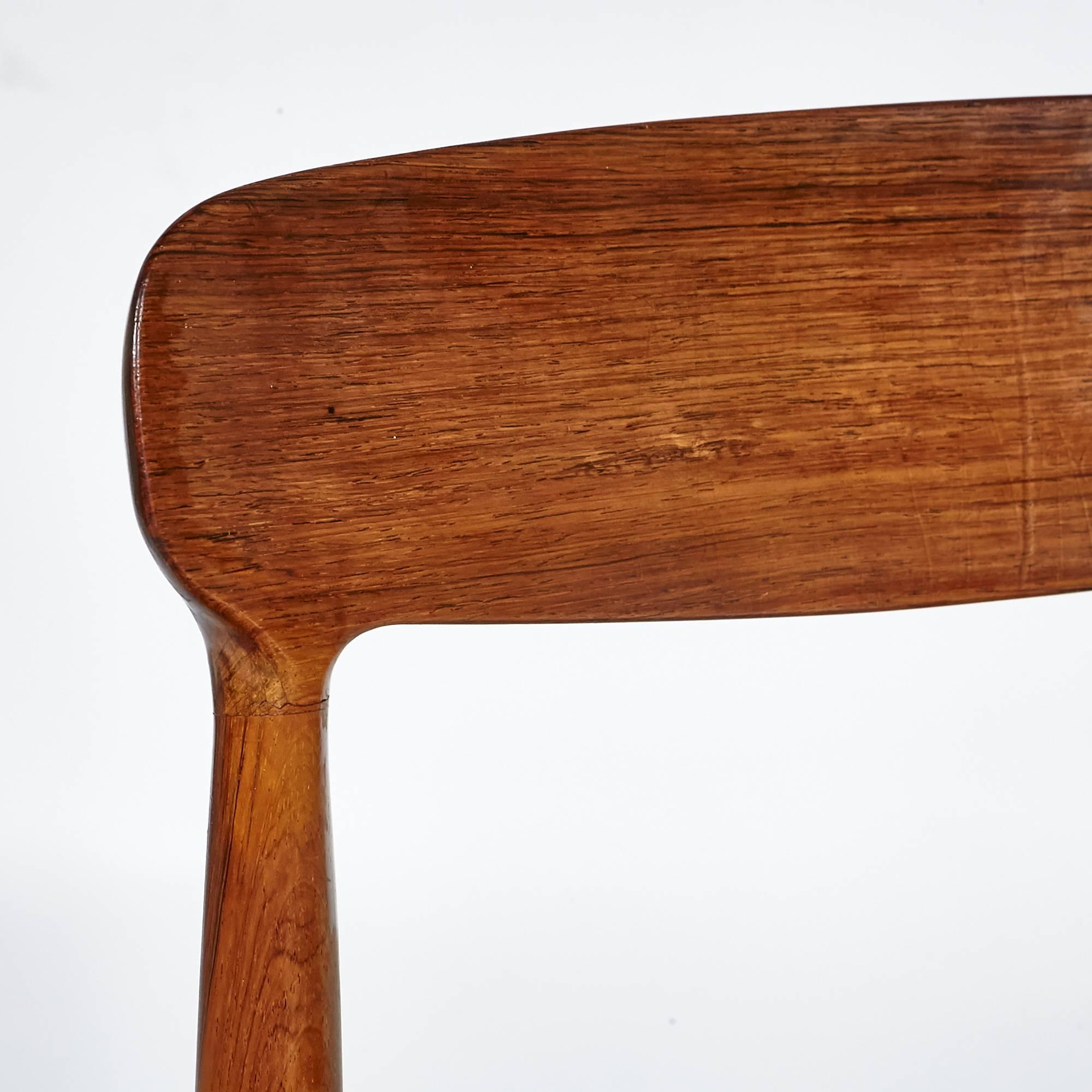 Danish Rosewood Dining Chairs by Johannes Andersen for Uldum Mobler, 1960s For Sale 3