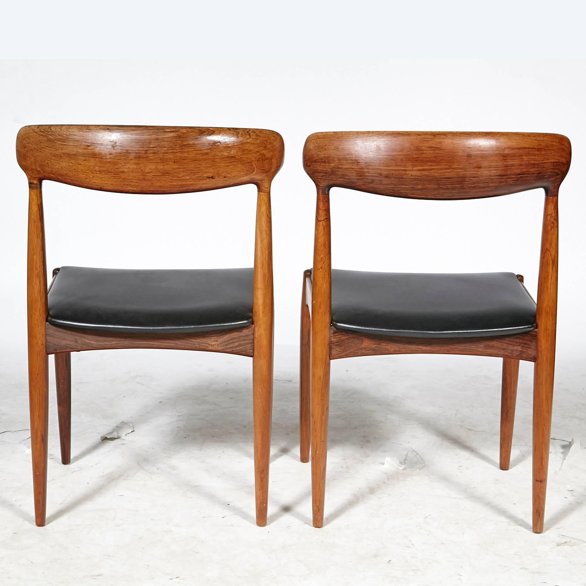 20th Century Danish Rosewood Dining Chairs by Johannes Andersen for Uldum Mobler, 1960s For Sale