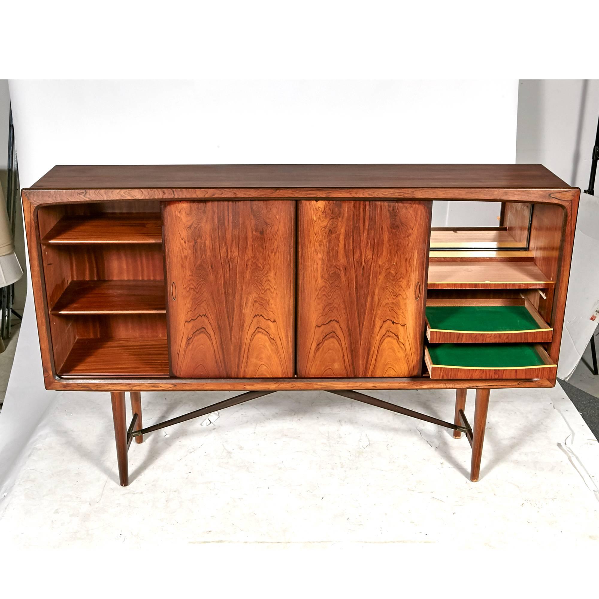 A. L. Johansen & Søn Danish Rosewood Sideboard, 1960s In Excellent Condition For Sale In Amherst, NH