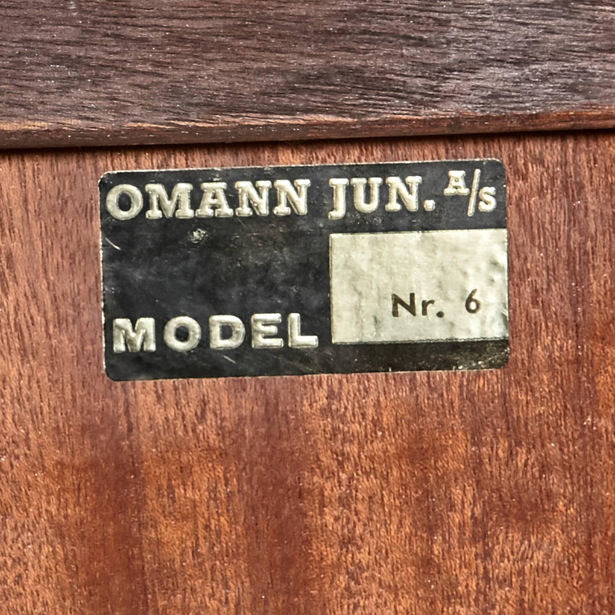 Gunni Omann Danish Rosewood Bookcase for Omann Jun Møbelfabrik, 1960s For Sale 2