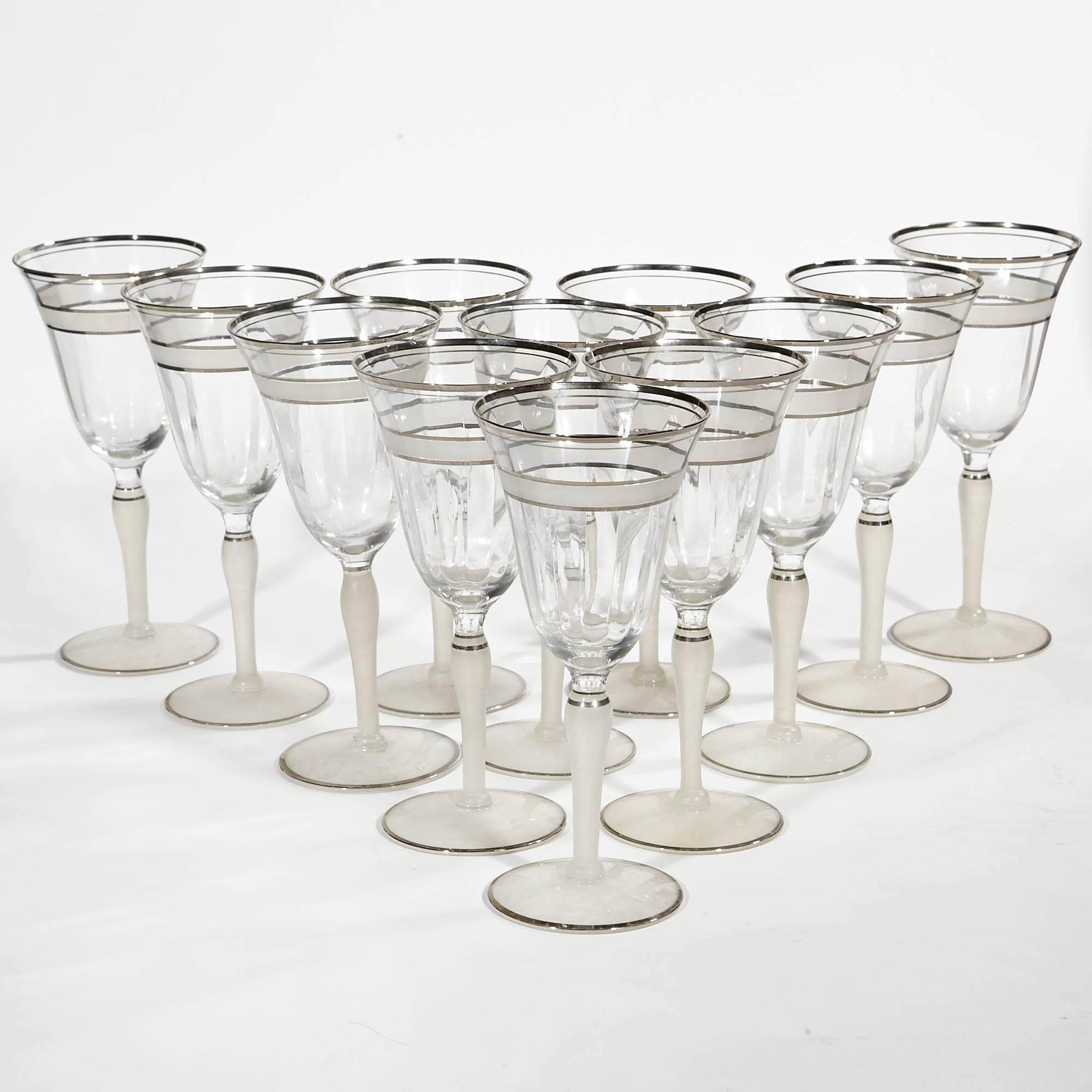 Art Deco Style Silver Ring Tableware Party Set, 58 Pieces For Sale 3