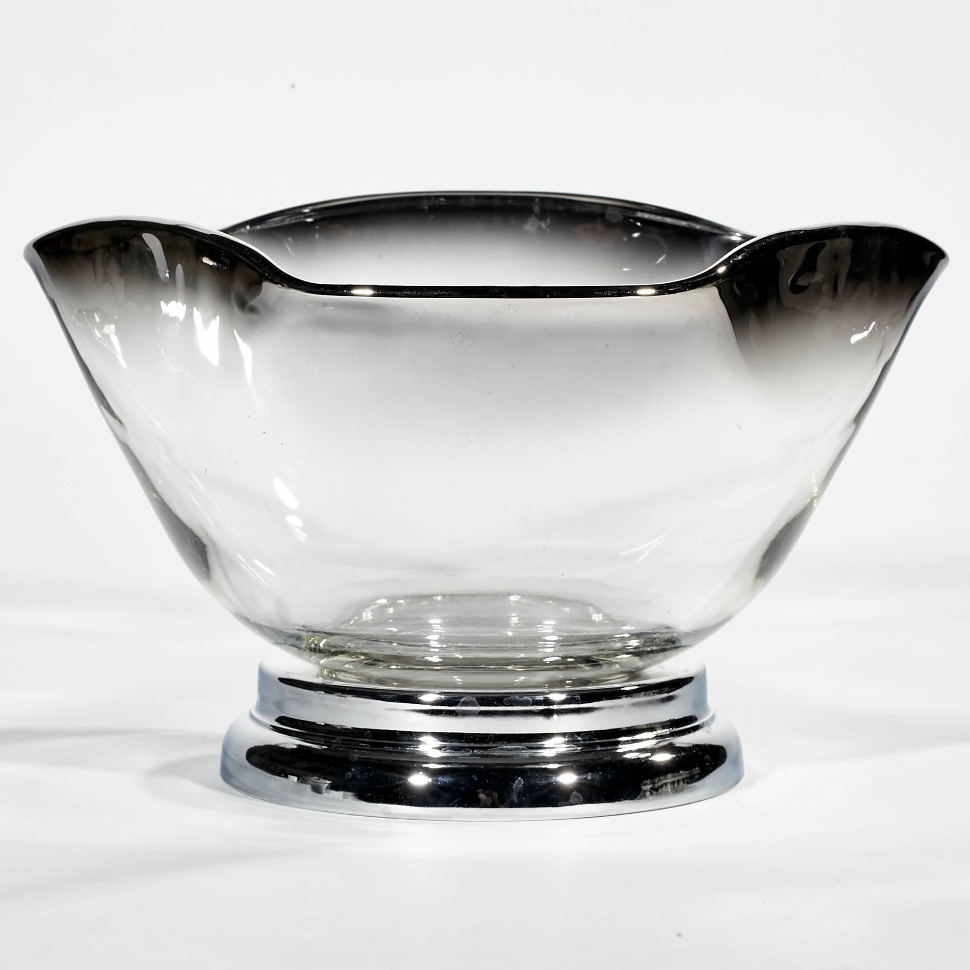 Mid-Century Modern Mid-20th Century Modern Silver Fade Serving Bowl Set, Ten Pieces For Sale
