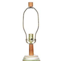 Gordon Martz Swirl Glaze Ceramic Lamp for Marshall Studios