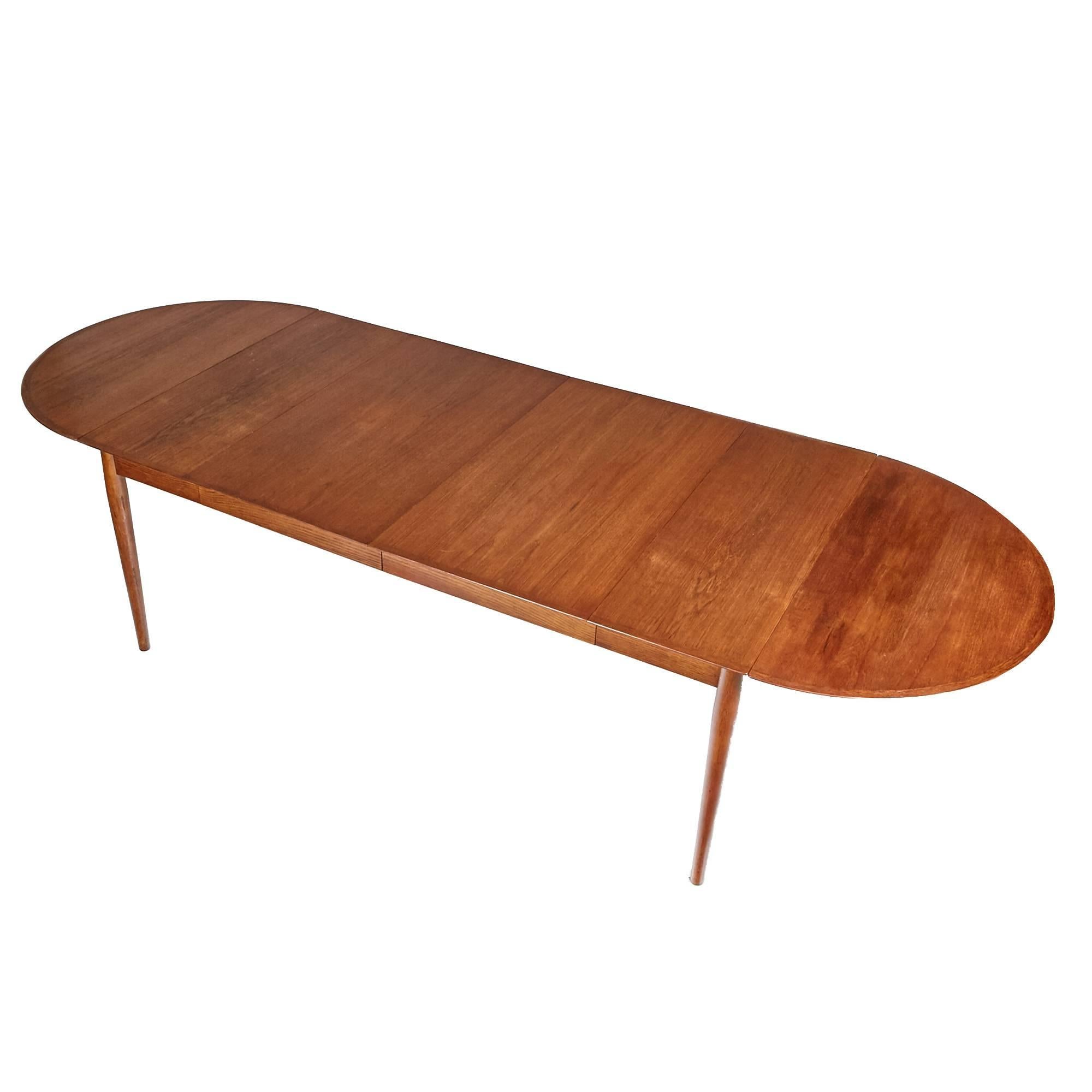 Mid-Century Modern Arne Vodder for George Tanier by Sibast Mobler Extension Dining Table