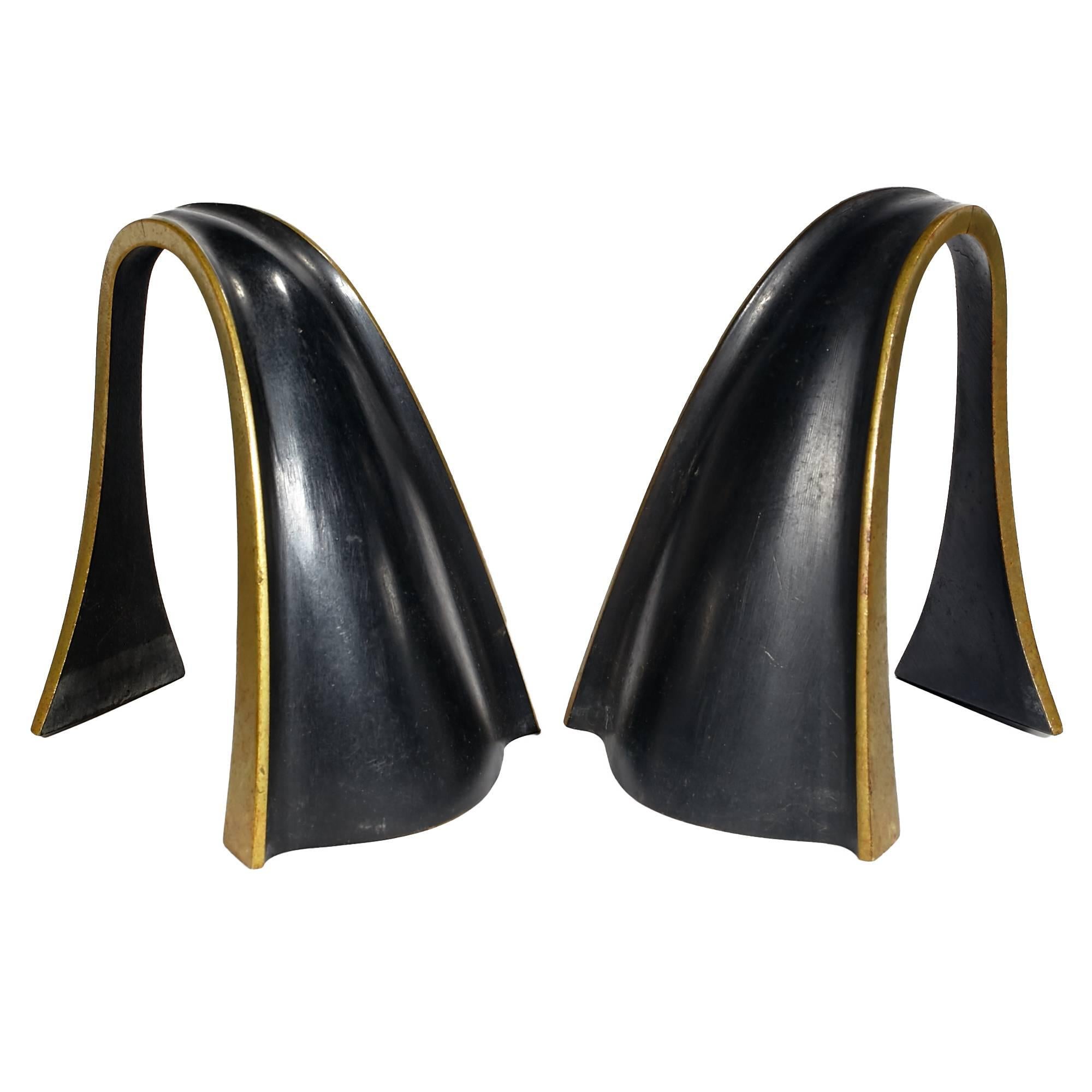 Richard Rohac Pair of Bronze Bookends, Austria For Sale
