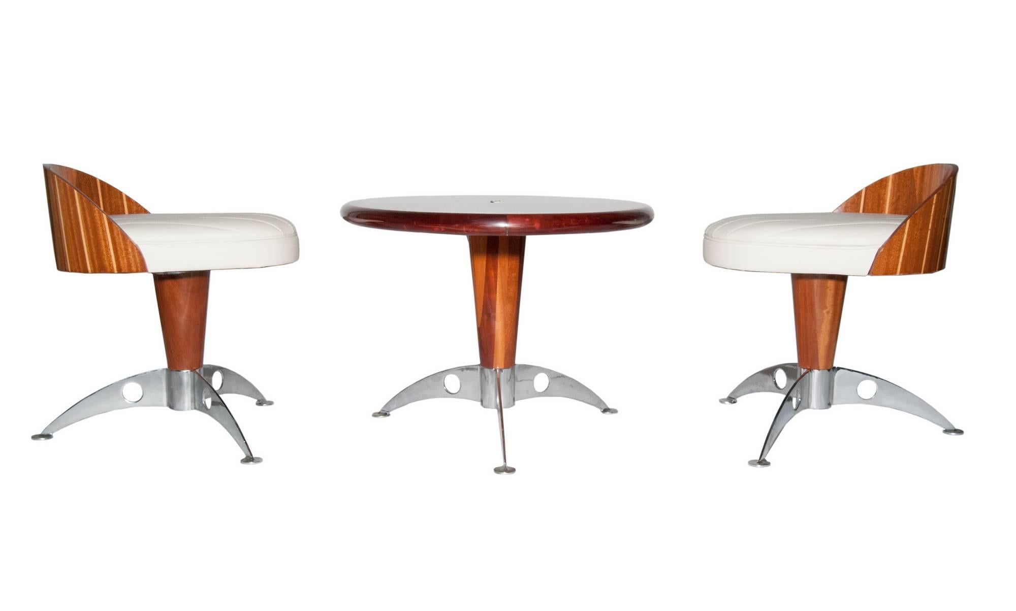 Triconfort Rivage Nautical Table and Chairs, Three Pieces 2