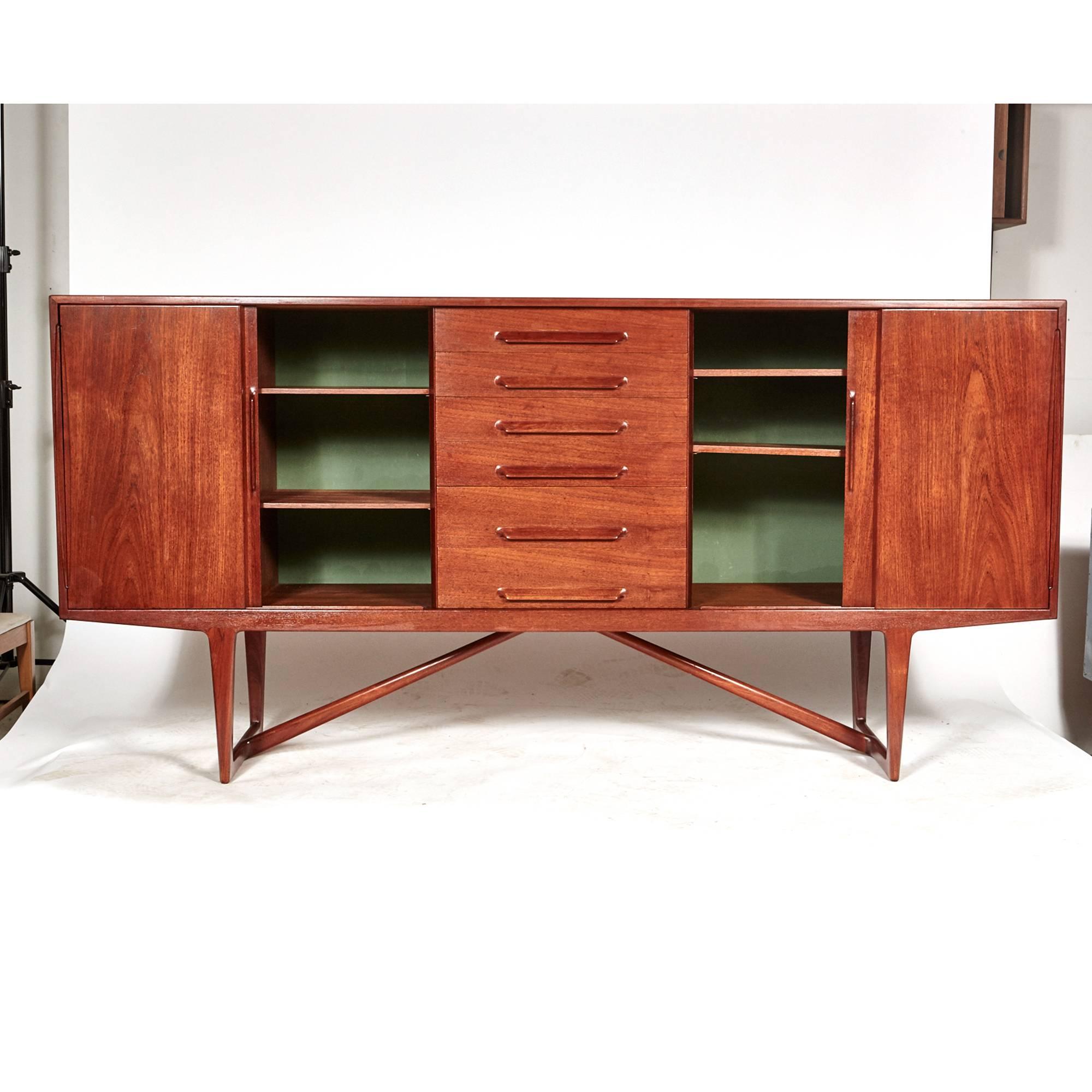 Danish Kurt Østervig for Brande Mobelindustri Teak Sideboard, 1950s