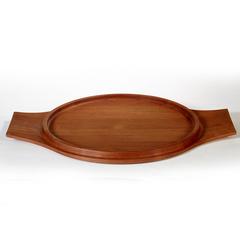Dansk Denmark Large Teak Handled Serving Tray by Jens Quistgaard