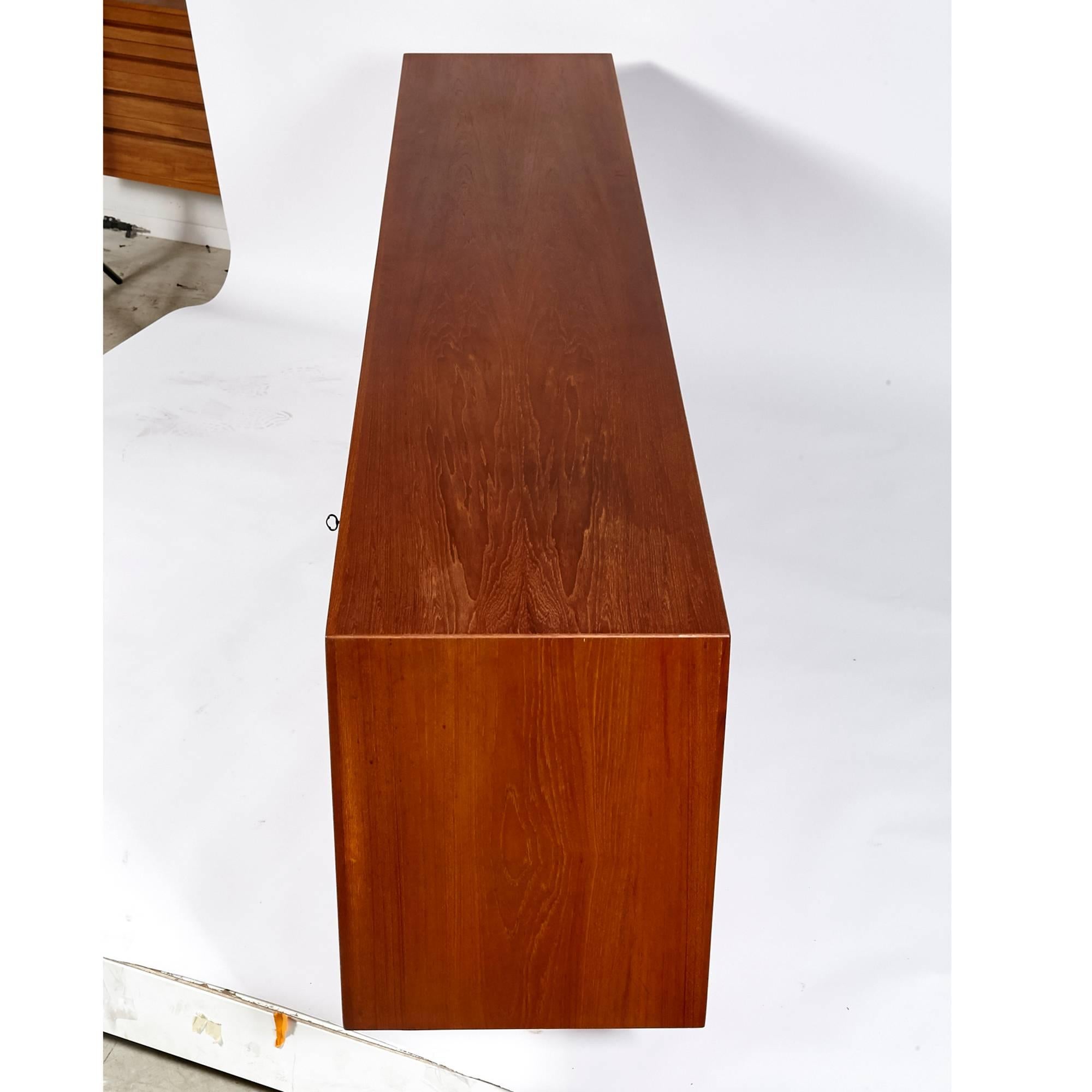 Arne Vodder Teak Sideboard with Reversible Doors for Sibast Mobler In Excellent Condition In Amherst, NH
