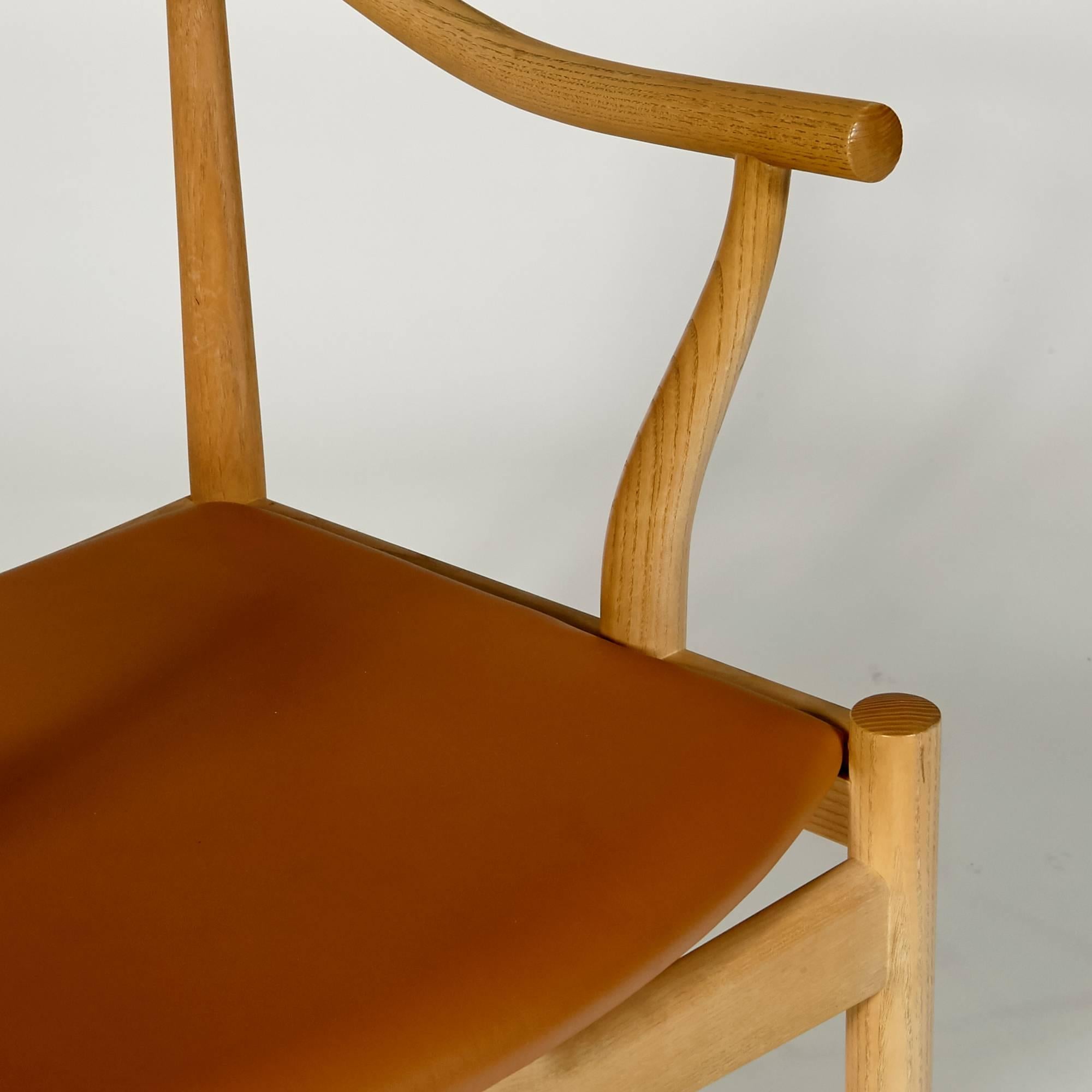 Leather Hans J. Wegner China Chairs for PP Mobler, Pair For Sale