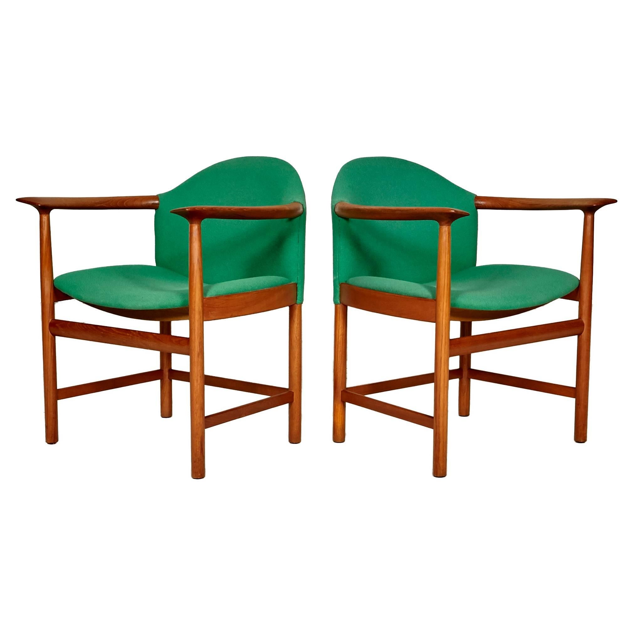 20th Century Danish Teak Conference Chairs by Peter Hvidt, Set of 10