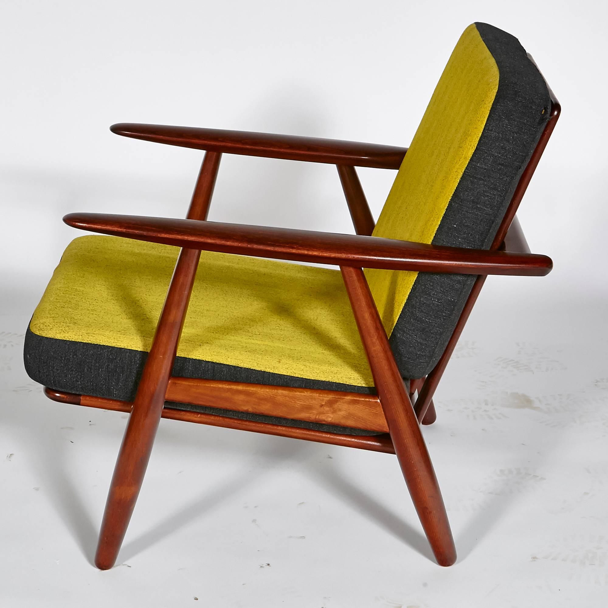 Danish Hans J. Wegner for GETAMA Cigar Chair with Reversible Cushions For Sale