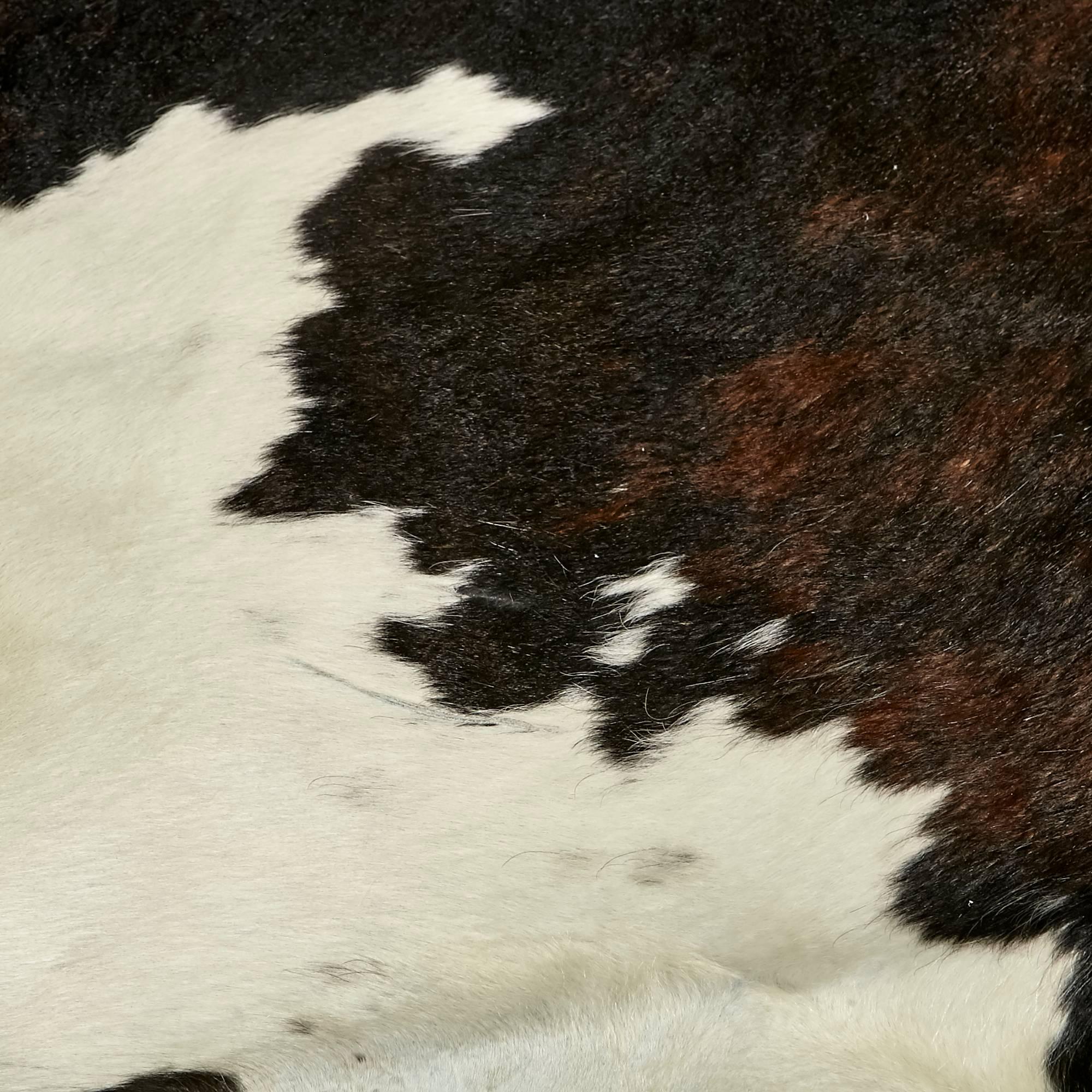 Argentine Argentinian Natural Black and White Cowhide Rug For Sale