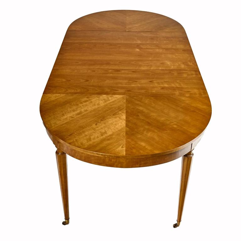 Kindel Furniture Cherry Banquet Style Dining Room Table 1960s At French Provincial Kindel Furniture Cherry Banquet Style Dining Room Table 1960s For