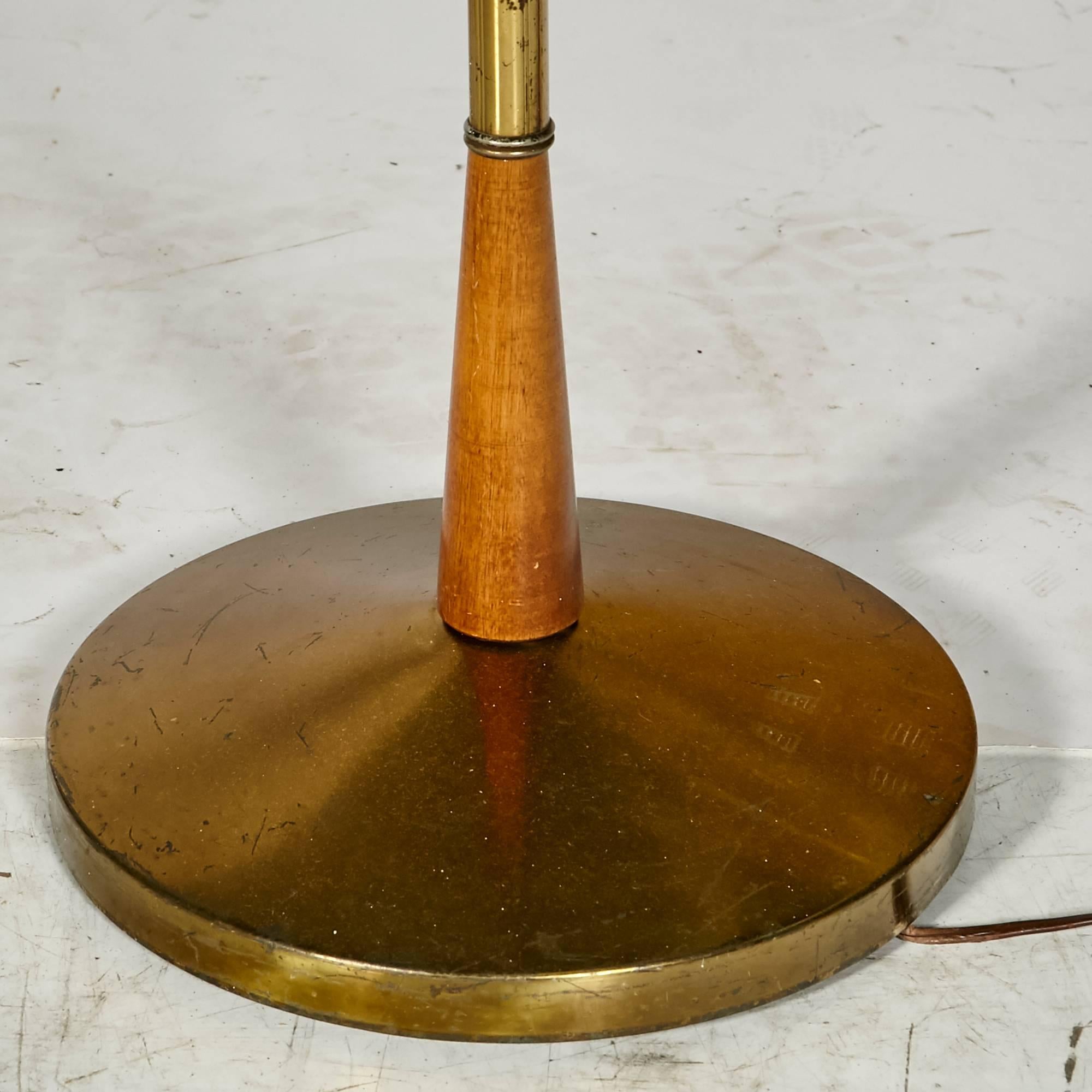 Mid-Century Modern Gerald Thurston for Lightolier Floor Lamp For Sale