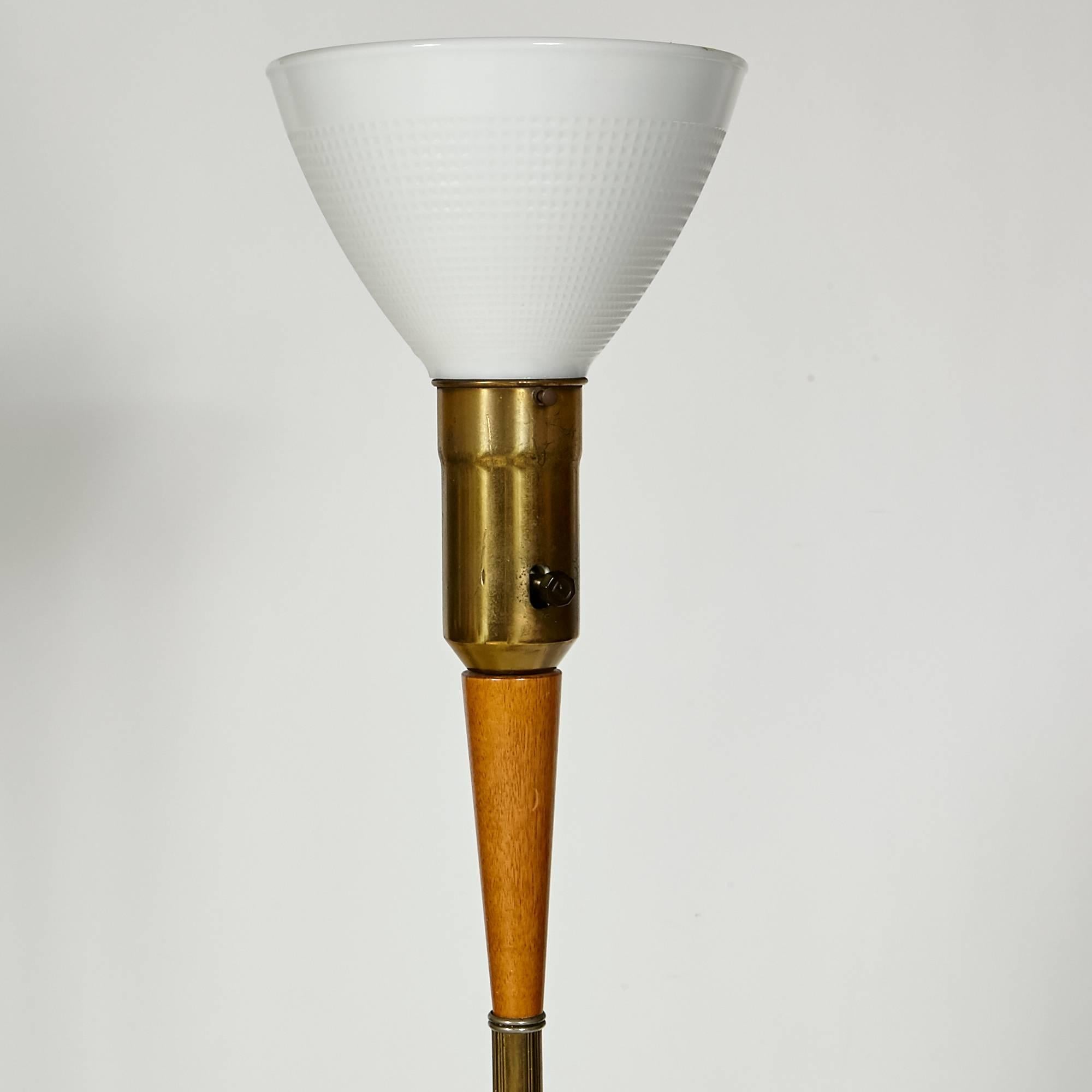 20th Century Gerald Thurston for Lightolier Floor Lamp For Sale