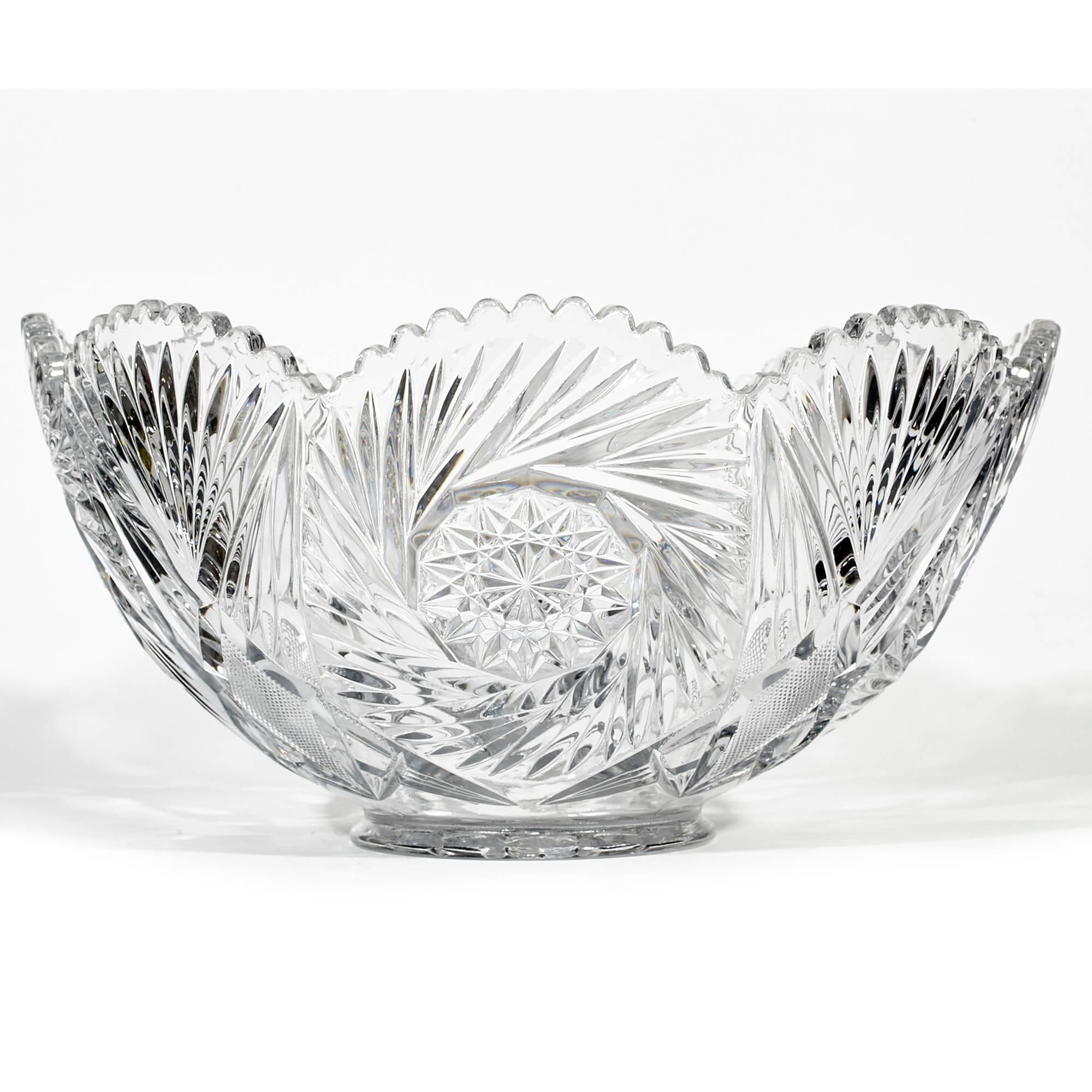 heisey punch bowl set