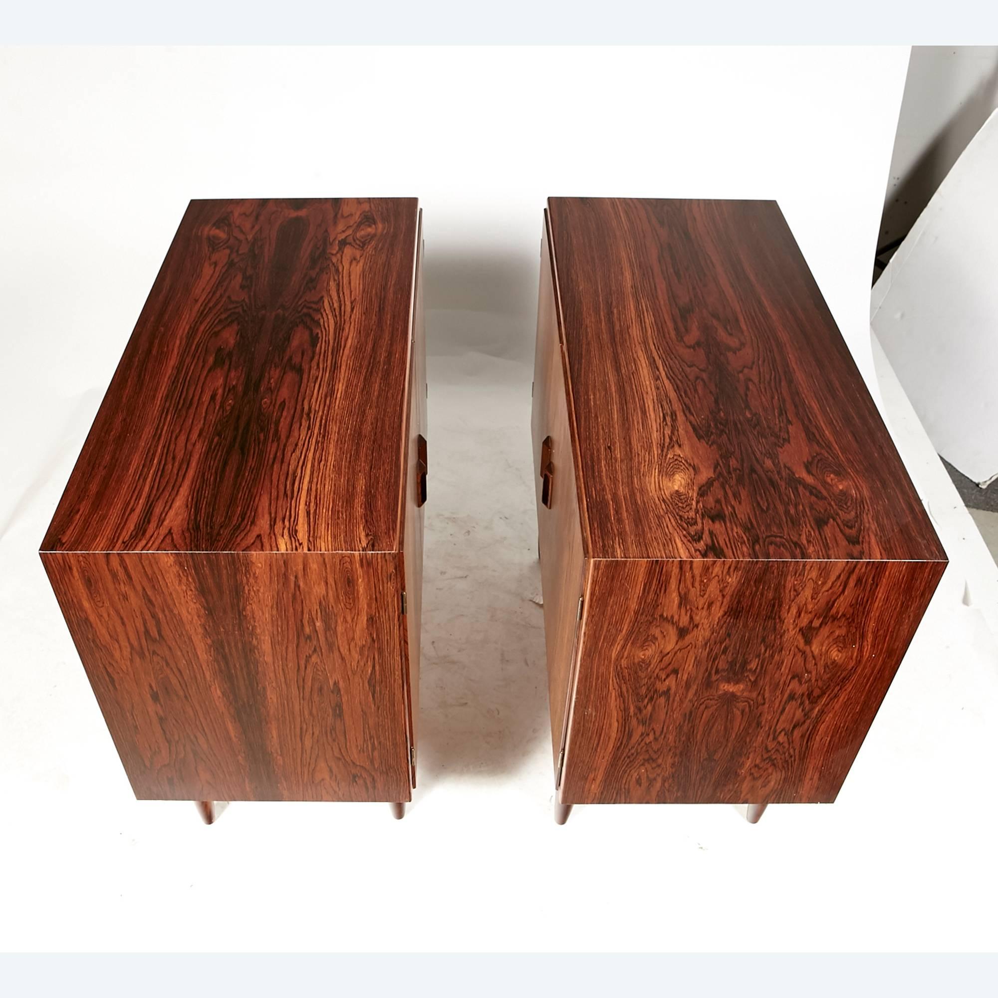 20th Century Danish Borge Mogensen Rosewood Pair of Cabinets, 1960s For Sale