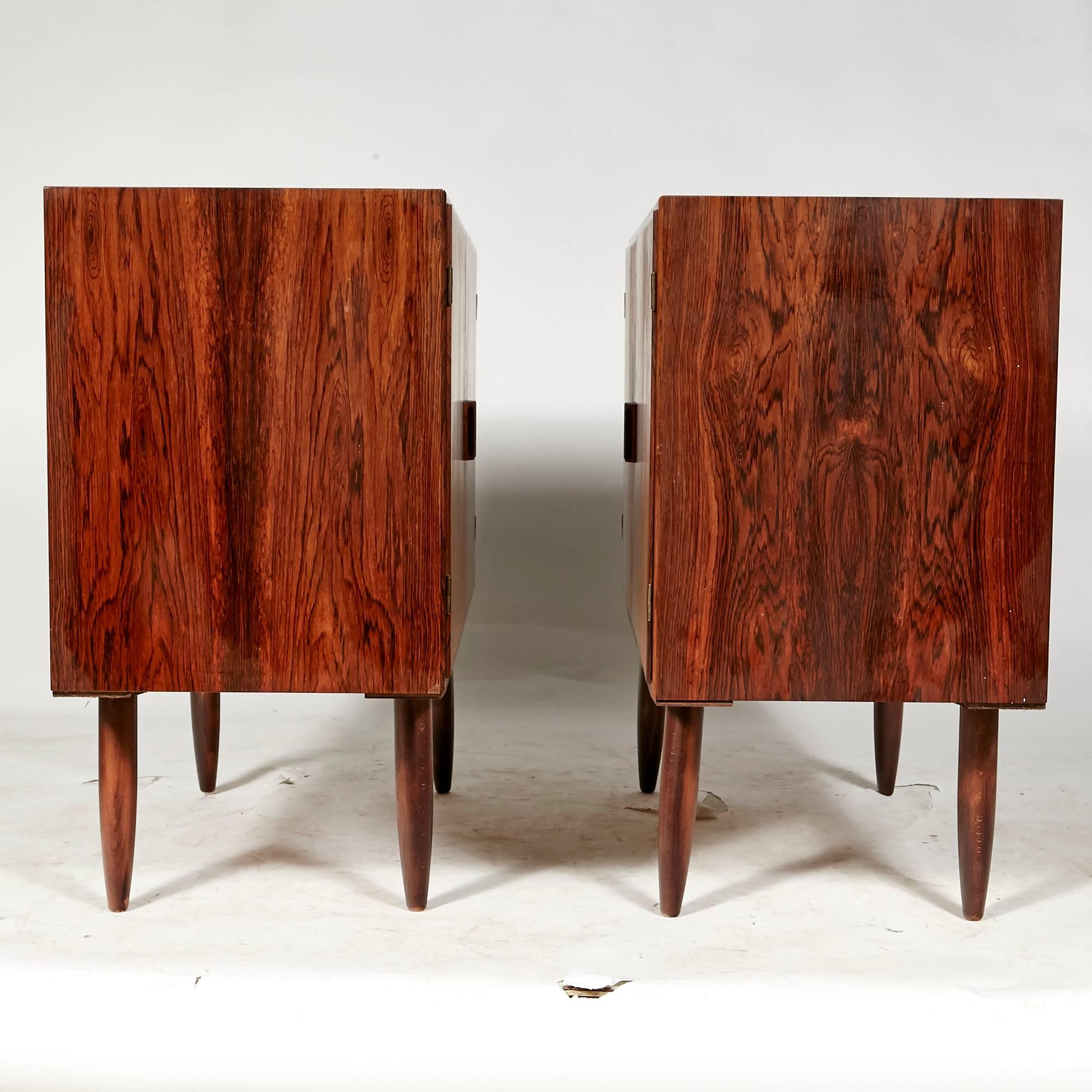 Danish Borge Mogensen Rosewood Pair of Cabinets, 1960s For Sale 1