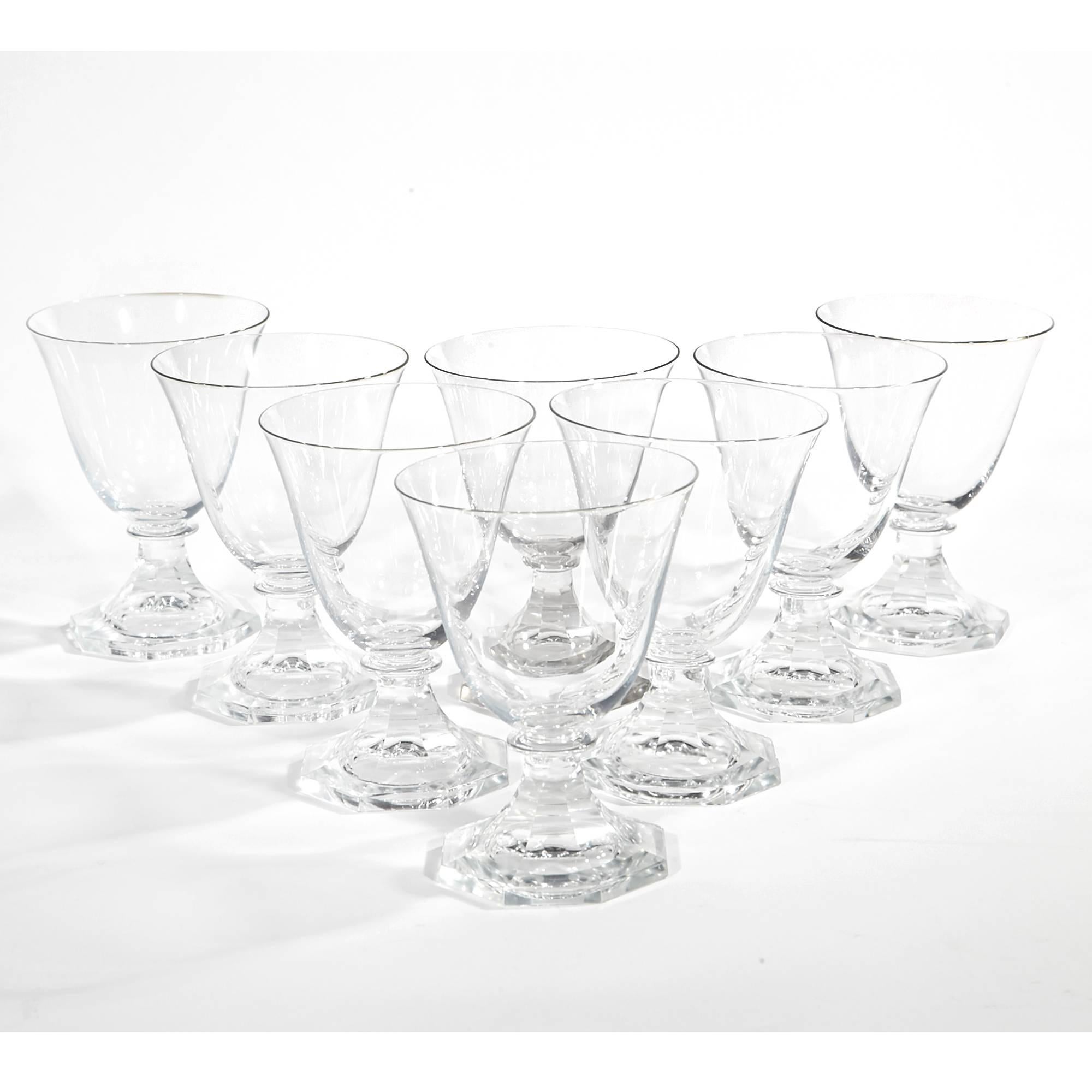 Orrefors Crystal Stems in the Seaford Pattern, 45 Pieces For Sale 2