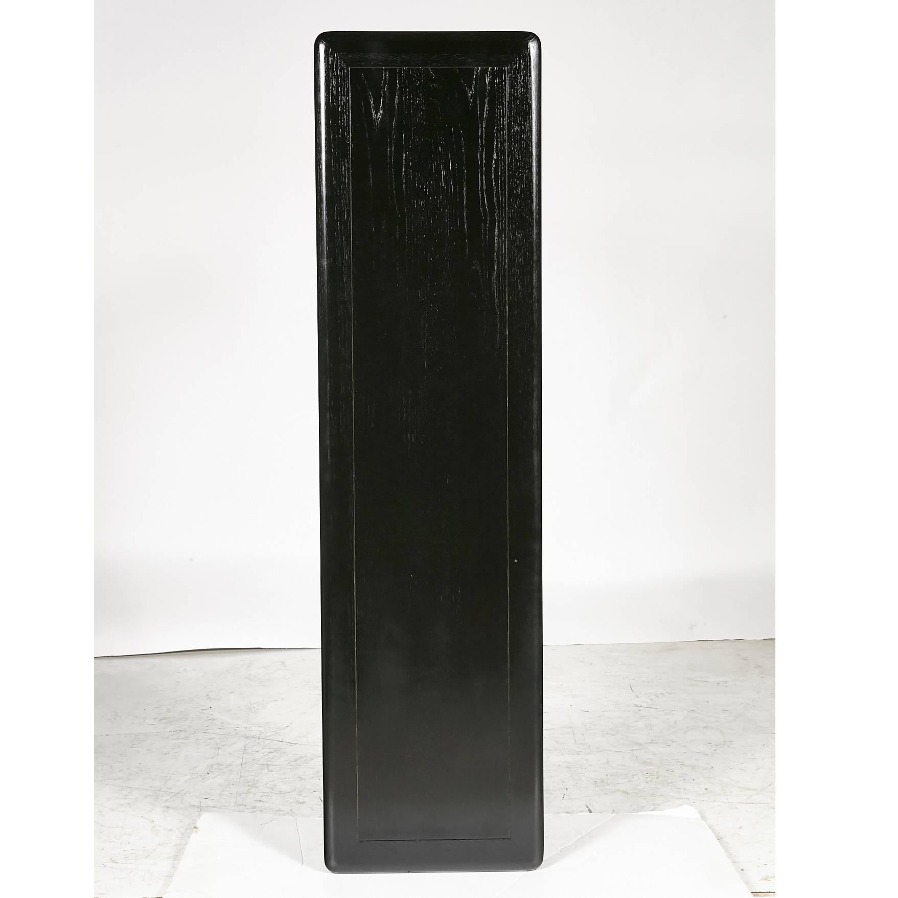 Ebonized Drexel Passage Console Table In Excellent Condition For Sale In Amherst, NH