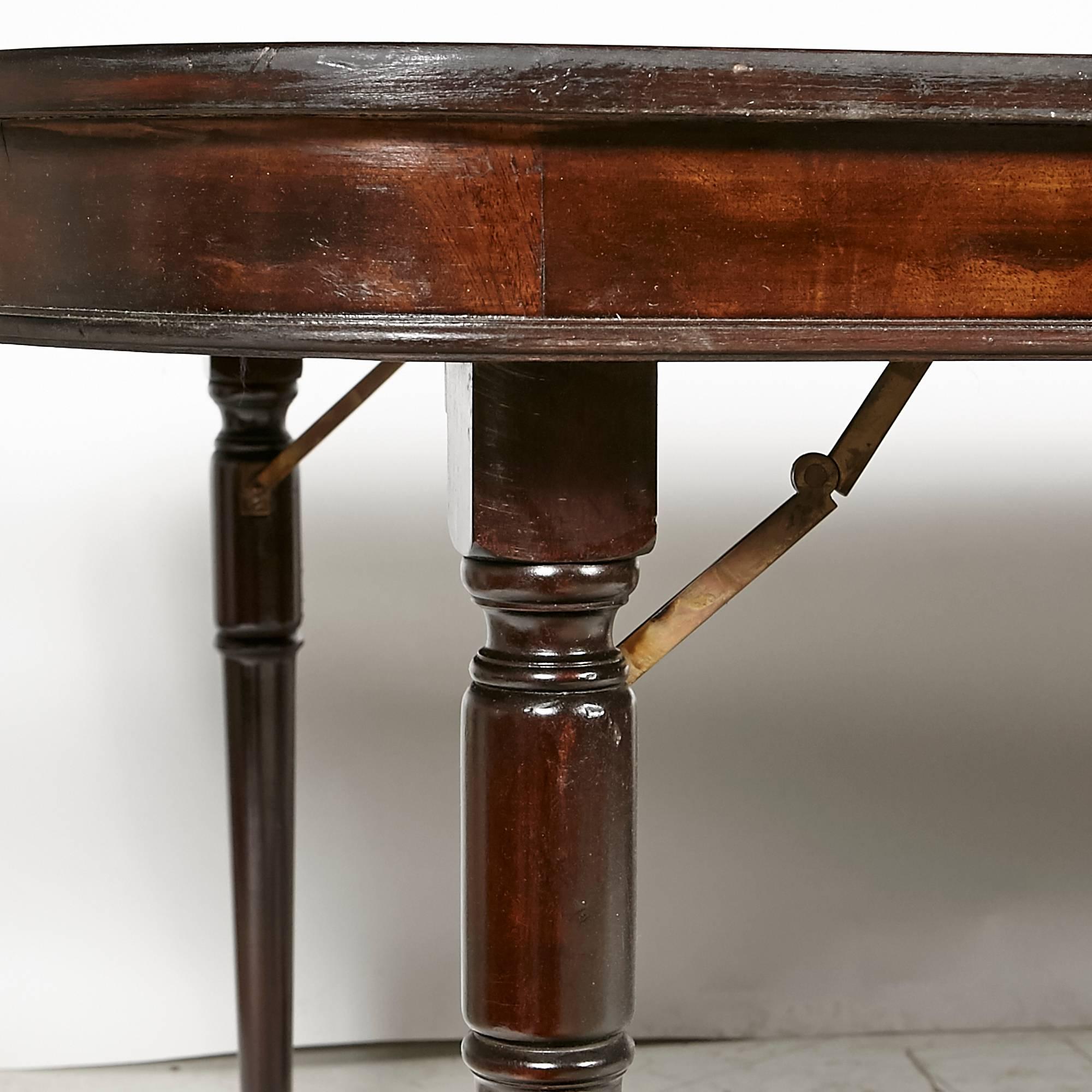 Regency-Style Mahogany Wood Banquet Dining Room Table 3