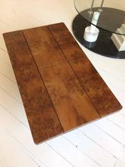 1970s Walnut Coffee Table Dry Cocktail Bar Midcentury Hollywood Regency