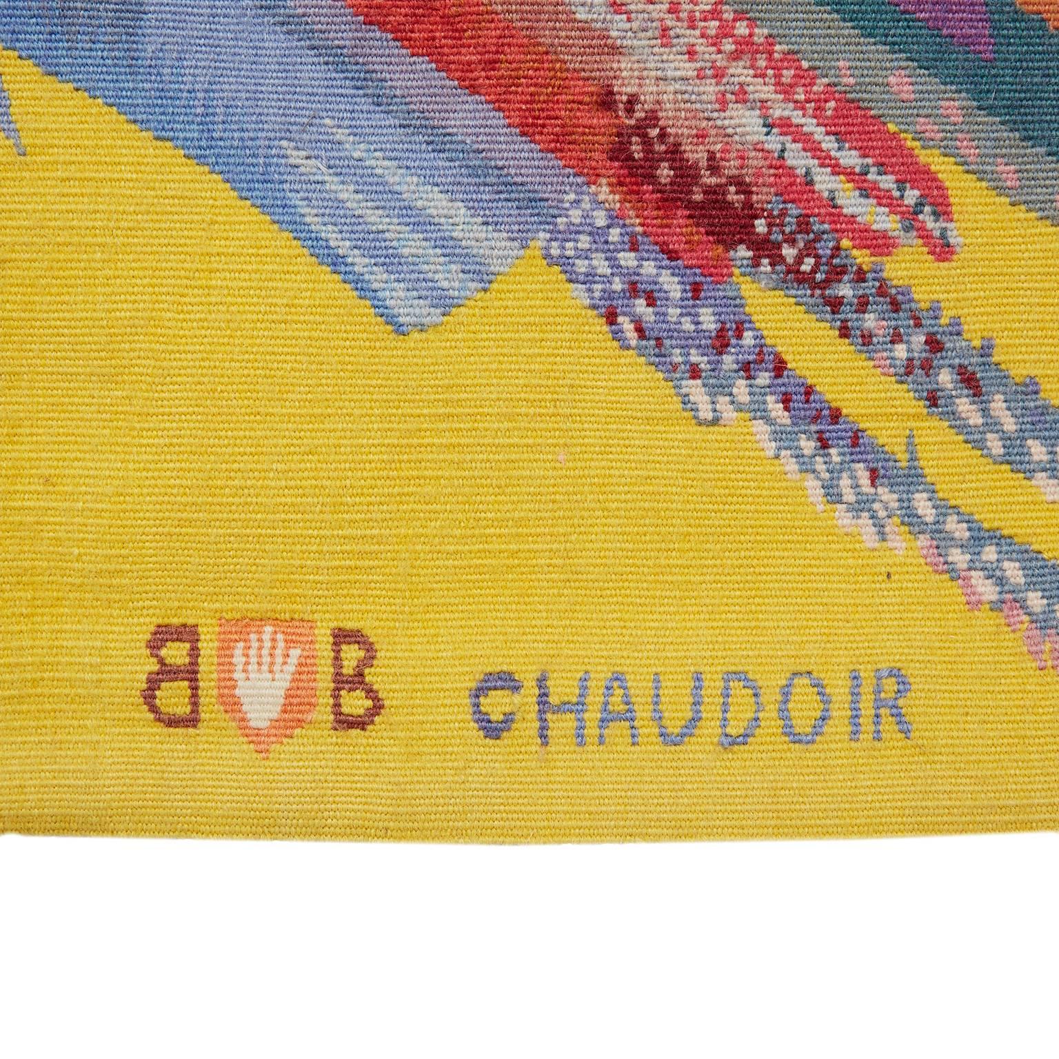 Mid-Century Tapestry From the House of Chaudoir by Van Noten In Excellent Condition For Sale In High Point, NC