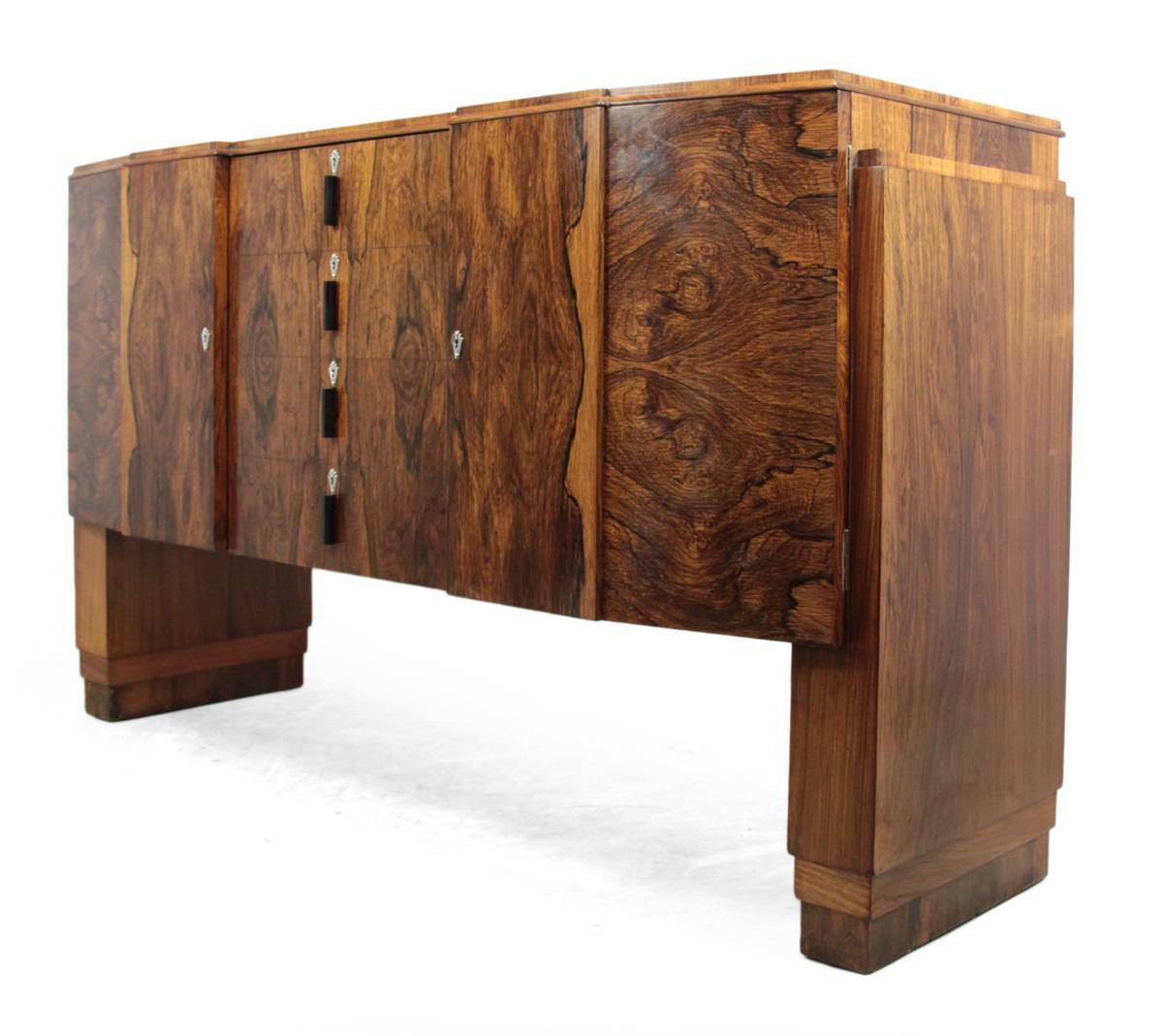 Early 20th Century Art Deco Sideboard in Rosewood, circa 1920
